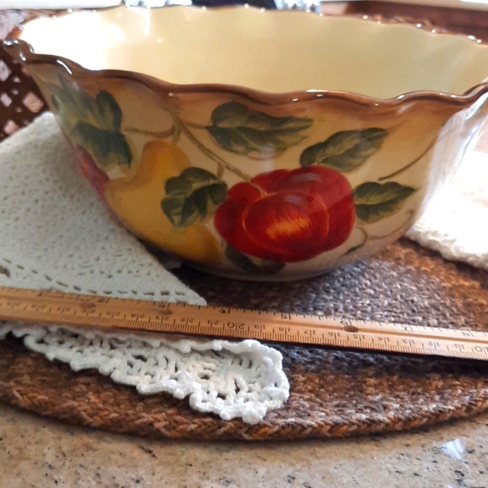 Maxcera Fruit Harvest Large fruit bowl or Serving Dish